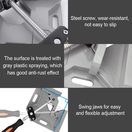 Right Angle Clamp Single Handle 90 Degree Woodworking Drill Guide Corner Tool