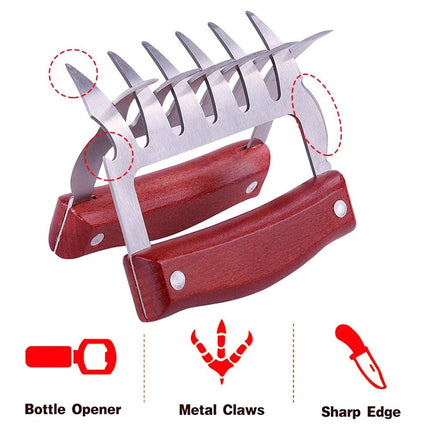 Meat Divider Tool 2PCS Multi Functional Shredder Separator BBQ Kitchen Cooking