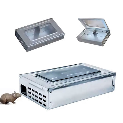 Humane Rodent Catcher Reusable Pest Control Box Enclosed Design for Home Use