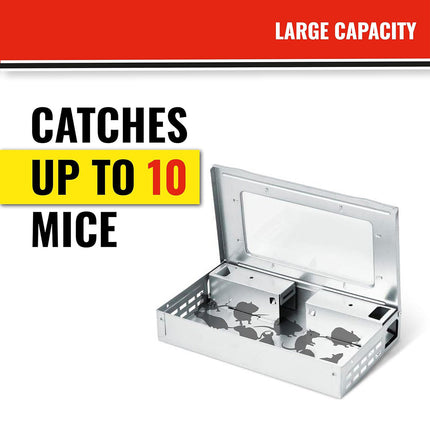 Humane Rodent Catcher Reusable Pest Control Box Enclosed Design for Home Use