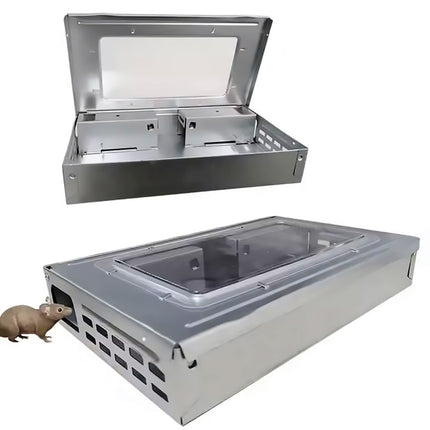 Humane Rodent Catcher Reusable Pest Control Box Enclosed Design for Home Use