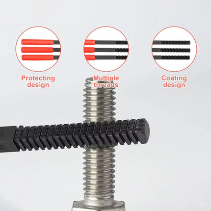 3PCS Thread Repair File Set Metal Hand Files for Auto Engine Thread Restoration