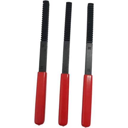 3PCS Thread Repair File Set Metal Hand Files for Auto Engine Thread Restoration
