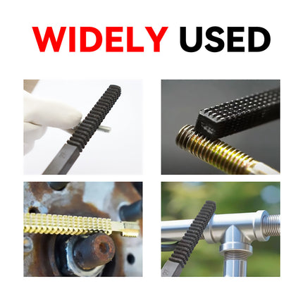 3PCS Thread Repair File Set Metal Hand Files for Auto Engine Thread Restoration