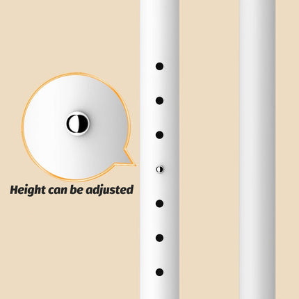 Adjustable Height 1.1-3.1m Standing Clothes Rack Stable Space Saving Daily Use