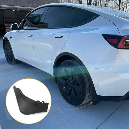 4PCS Universal Soft Rubber Fender Flares Wheel Arch Guard No Drill Car Accessories