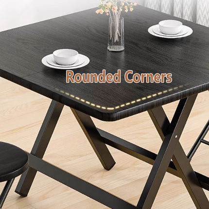 Folding Dining Table Model Portable Simple Household Table Compact Space Saving