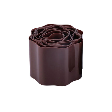 Brown Garden Landscape Edging Border Flexible Lawn Fence Roll Outdoor Decor