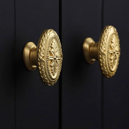 Wardrobe Handle Oval Vintage Style Drawer Pull Antique Furniture Door Handle