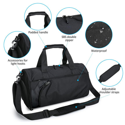 Fitness Gym Travel Duffel Bag with Wet Dry Separation Shoulder Tote Luggage Use
