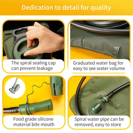 Hydration Bladder Water Bag 2L 2.5L 3L Outdoor Hiking Camping Cycling Pack
