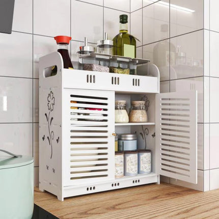 Bathroom Multi Layer Wall Mounted No Drill Skin Care Storage Rack Durable