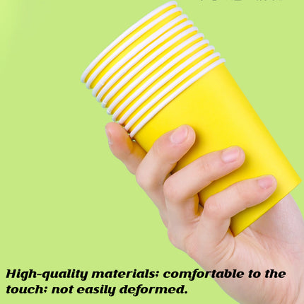 300PCS 6Coloures Paper Cups Food-Grade Paper for Party Water Hot Cold Decor Use