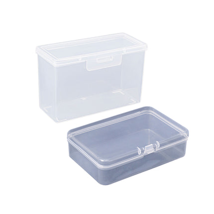 10PCS Card Storage Box Transparent Plastic Holder ID Business Card Organizer