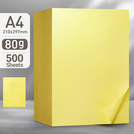 500 Sheets A4 Coloured Paper 80GSM 6 Colours for Craft Scrapbook School Project
