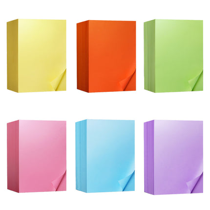 500 Sheets A4 Coloured Paper 80GSM 6 Colours for Craft Scrapbook School Project