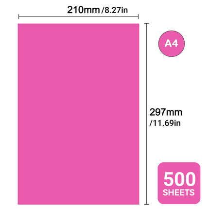 A4 Coloured Paper 70/80GSM Multi Colours for Craft Scrapbook School Project