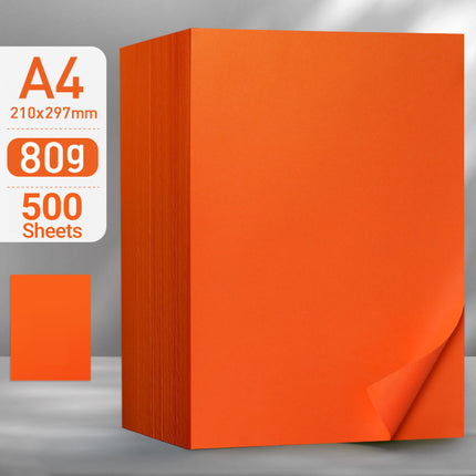 500 Sheets A4 Coloured Paper 80GSM 6 Colours for Craft Scrapbook School Project