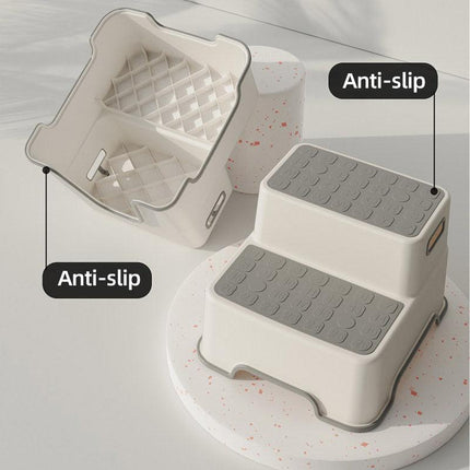 Childrens Footstool Baby Washbasin Step Booster Stool for Kids Bathroom Use