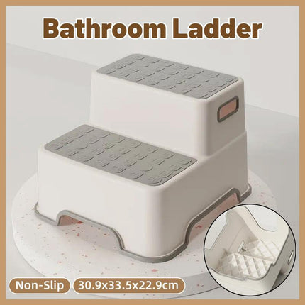 Childrens Footstool Baby Washbasin Step Booster Stool for Kids Bathroom Use