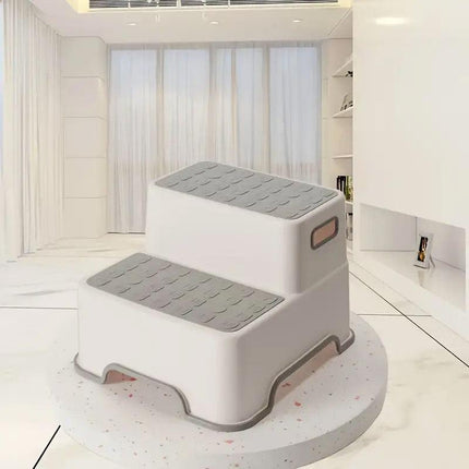 Childrens Footstool Baby Washbasin Step Booster Stool for Kids Bathroom Use