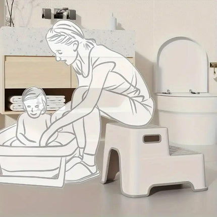 Childrens Footstool Baby Washbasin Step Booster Stool for Kids Bathroom Use