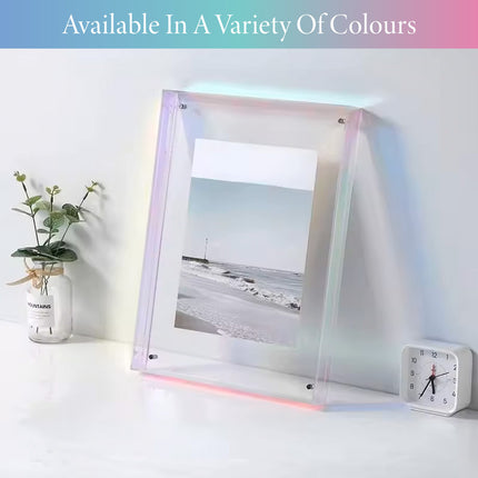Acrylic Photo Frame Double-Sided Clear Display with Screw Mount – 16x21cm
