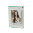 Acrylic Photo Frame Double-Sided Clear Display with Screw Mount – 16x21cm