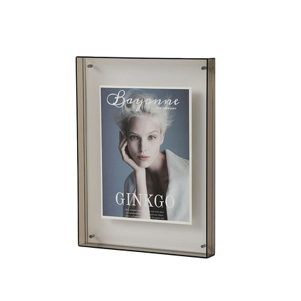 Acrylic Photo Frame Double-Sided Clear Display with Screw Mount – 16x21cm