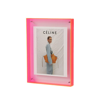 Acrylic Photo Frame Double-Sided Clear Display with Screw Mount – 16x21cm