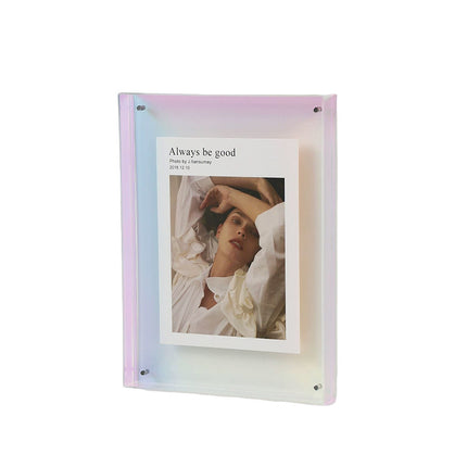 Acrylic Photo Frame Double-Sided Clear Display with Screw Mount – 16x21cm
