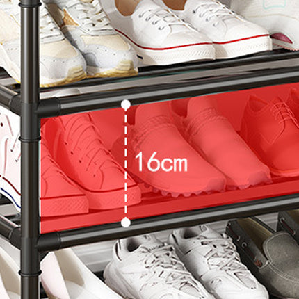 7/8 Tier Shoe Rack Storage Cabinet Sturdy Metal for Home Entryway Space Saving