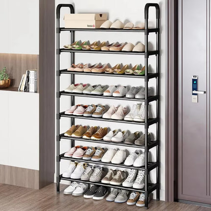 7/8 Tier Shoe Rack Storage Cabinet Sturdy Metal for Home Entryway Space Saving