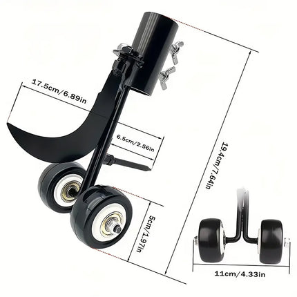 Portable Hook Weed Remover Tool Garden Patio Weeding Tool Weed Puller With Wheel