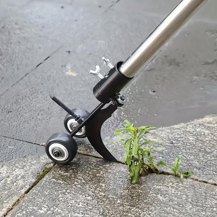Portable Hook Weed Remover Tool Garden Patio Weeding Tool Weed Puller With Wheel