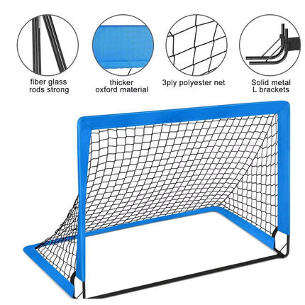 Portable Soccer Goal Net Indoor Outdoor Sports Football Training Gate Set