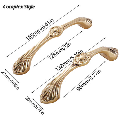 Pure Copper European Brass Drawer Handle Gold Cabinet Door Pull Wardrobe Knob