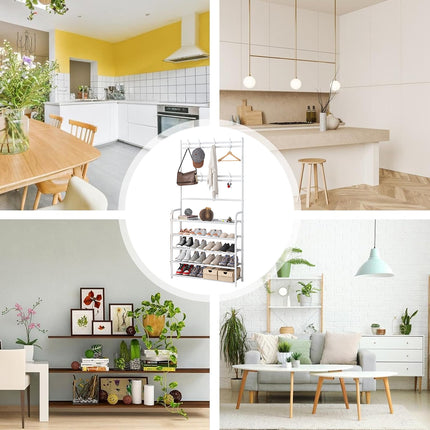 Integrated Coat And Shoe Storage Rack All In One Space Saving Sturdy Durable