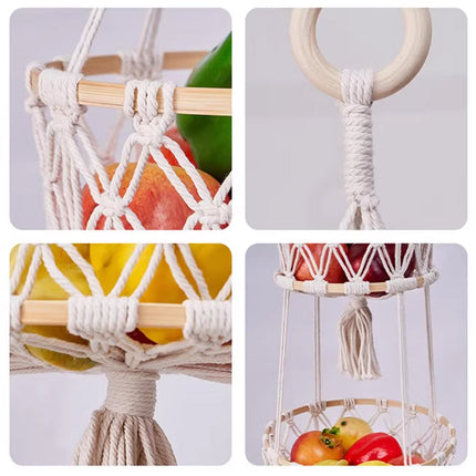 3 Layer Storage Basket for Bathroom Kitchen Bedroom Home Space Saving Durable