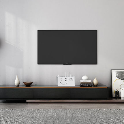 No Drill Wall Mounted Router Storage Box Cable Organizer for WiFi Router Use