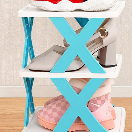 6/7 Tier Shoe Rack Space Saving Small Shoe Cabinet Storage Shelf Organizer
