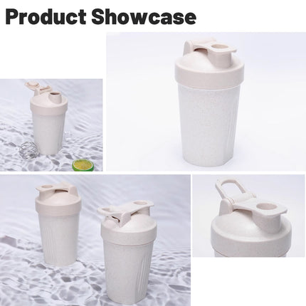 4PCS 400ml Shaker Bottles for Protein Powder Gym Fitness Sports Water Bottle