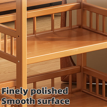 3 Tier Bamboo Storage Rack 50x30x82cm Sturdy for Kitchen Bathroom Organizer Use