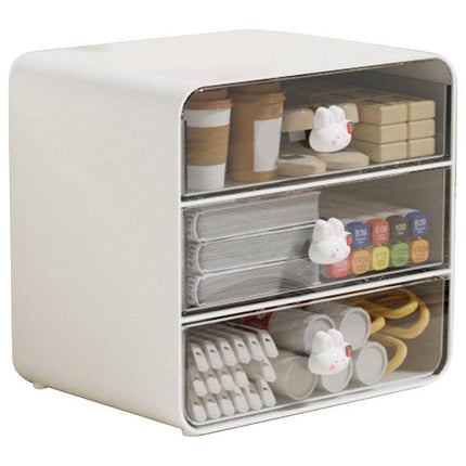 3 Tier Desktop Organizer Drawer Shelf for Office and Home Storage Supplies