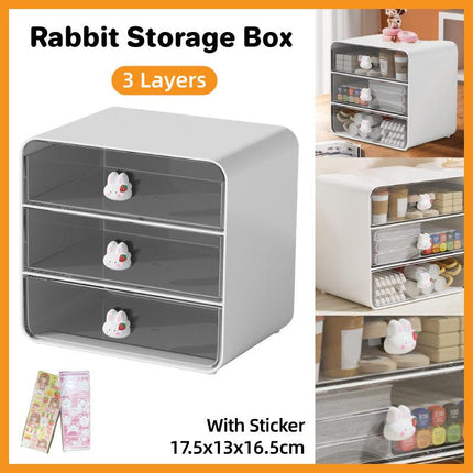 3 Tier Desktop Organizer Drawer Shelf for Office and Home Storage Supplies