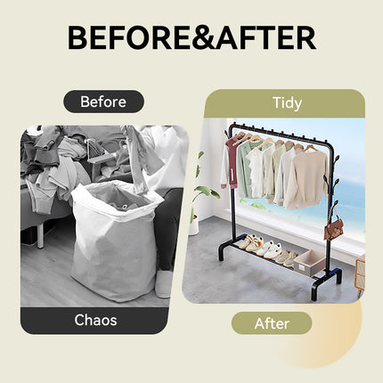 Clothes Rack Durable Sturdy for Home Bedroom Laundry Room Storage Organizer