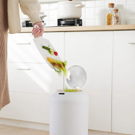 Smart Sensor Trash Can 9.5L Round Automatic Bin For Kitchen Bathroom Bedroom
