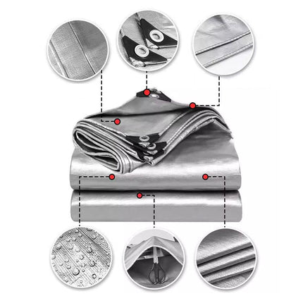 Plastic Waterproof Tarpaulin Outdoor Sunshade Rainproof Cover for Garden Use