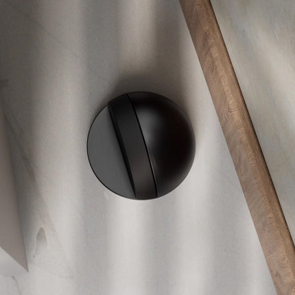 45mm Round Floor Mount Door Stop Rubber Bumper Metal Base Holder Wall Protector