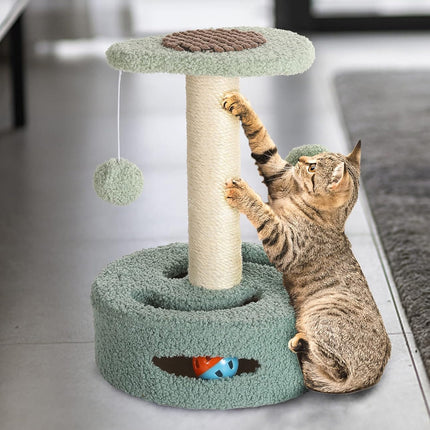 Cat Climbing Toy Small Jump Platform with Claw Scratching Board for Kittens Play